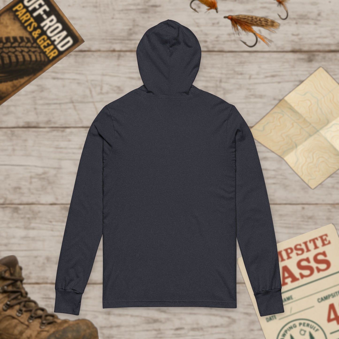 Do Not Disturb Unisex Hooded Long Sleeve Tee Bella+Canvas 3512