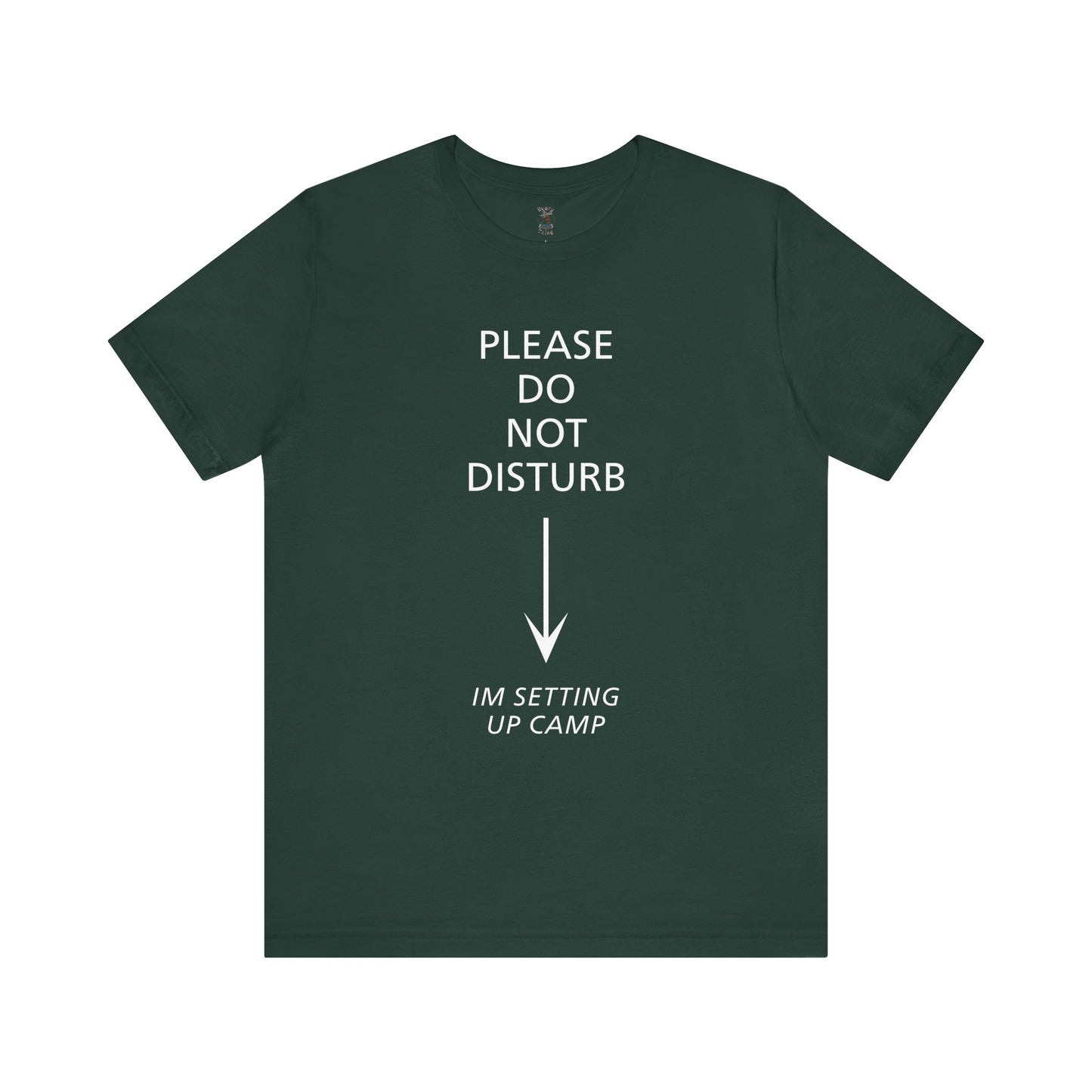 Camping Vibes Unisex Tee Please Do Not Disturb, Bella+Canvas 3001