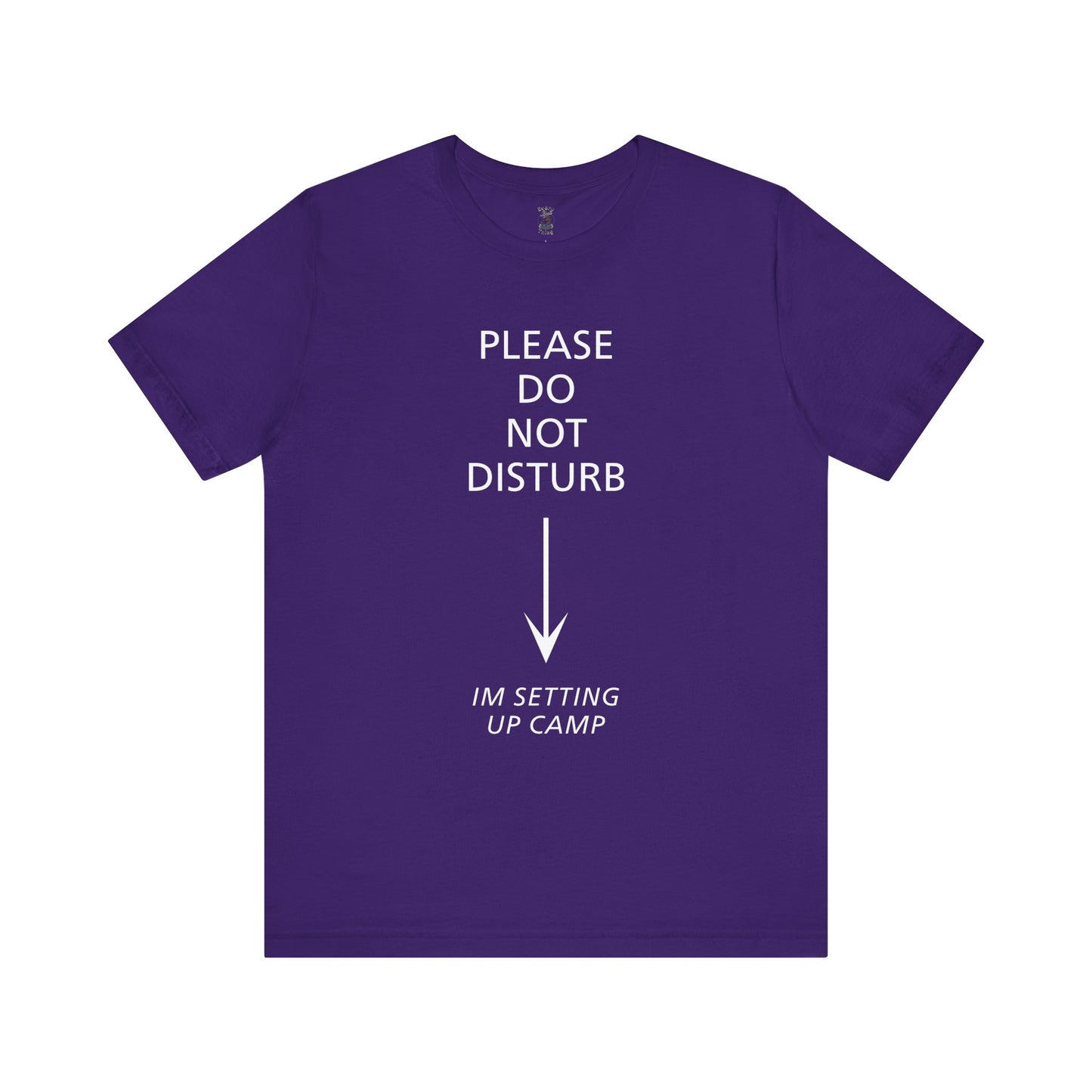 Camping Vibes Unisex Tee Please Do Not Disturb, Bella+Canvas 3001