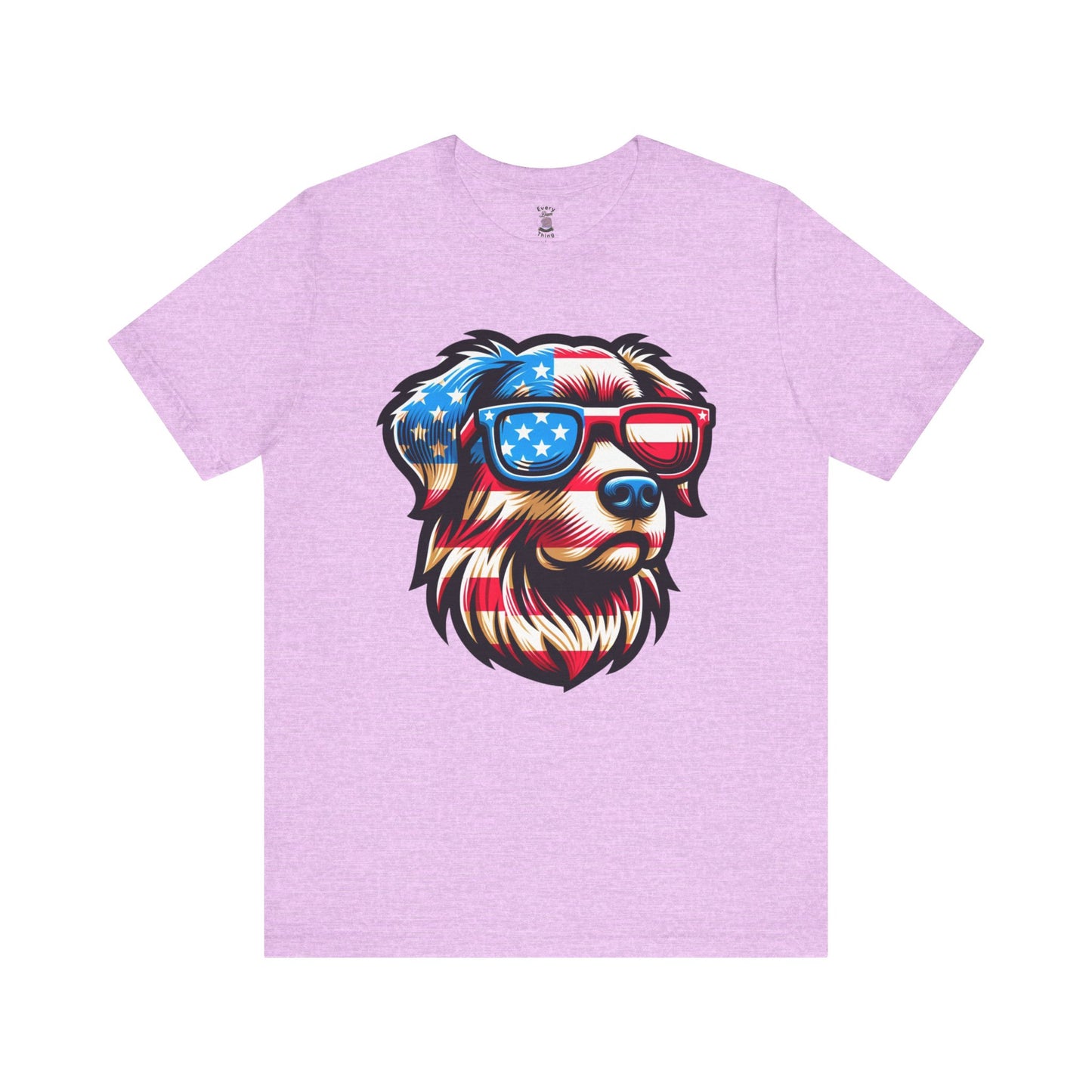 Patriotic Dog Tee Bella Canvas 3001