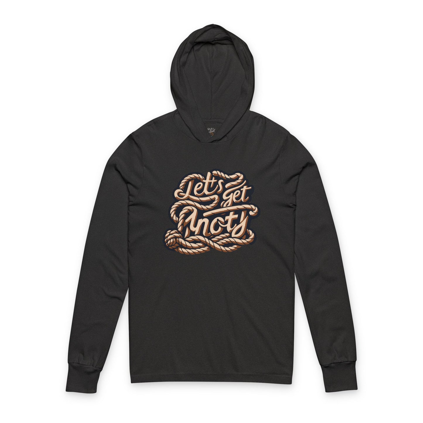Unisex Hooded Long Sleeve Tee Let's Get Knotty Bella+Canvas 3512