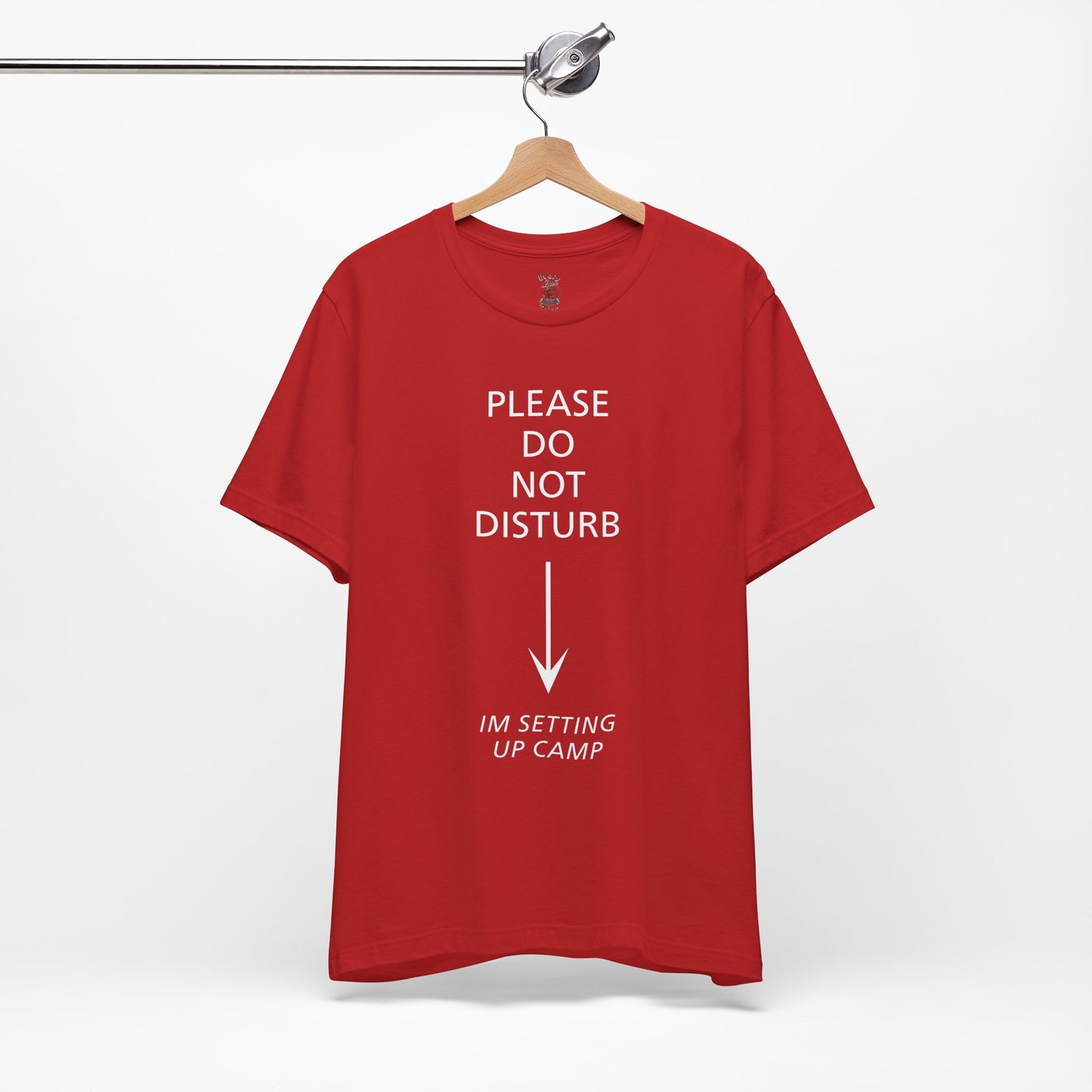 Camping Vibes Unisex Tee Please Do Not Disturb, Bella+Canvas 3001