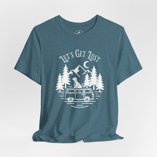Let's Get Lost T-Shirt White Print