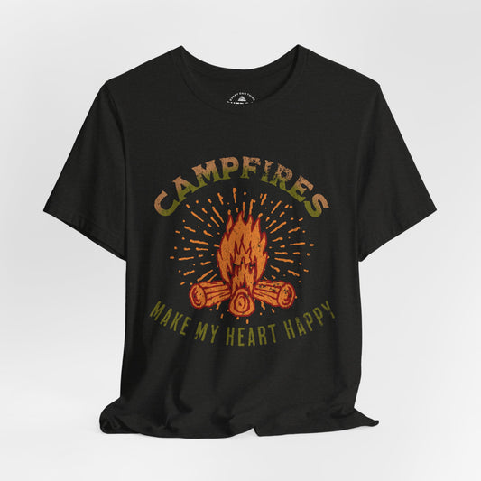 Campfire Heart Happy T-Shirt