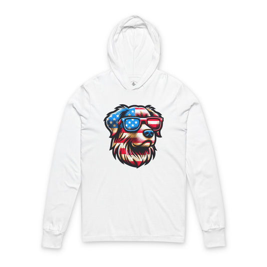 Patriotic Dog Themed Unisex Hoodie