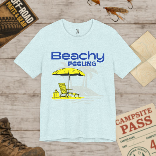 Beachy Feeling Unisex Jersey Tee, Summer T-Shirt Bella+Canvas 3001
