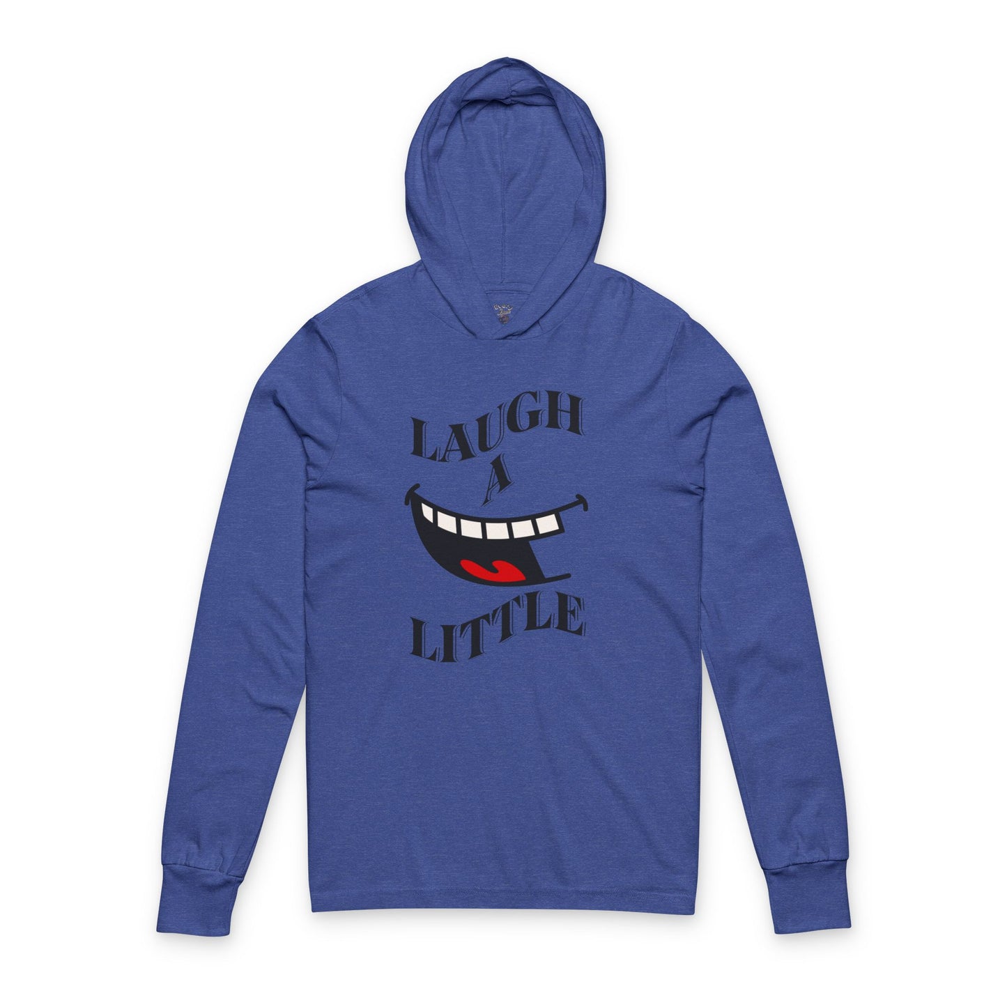 Laugh A Little Smiley Lightweight Hooded Tee Bella+Canvas 3512