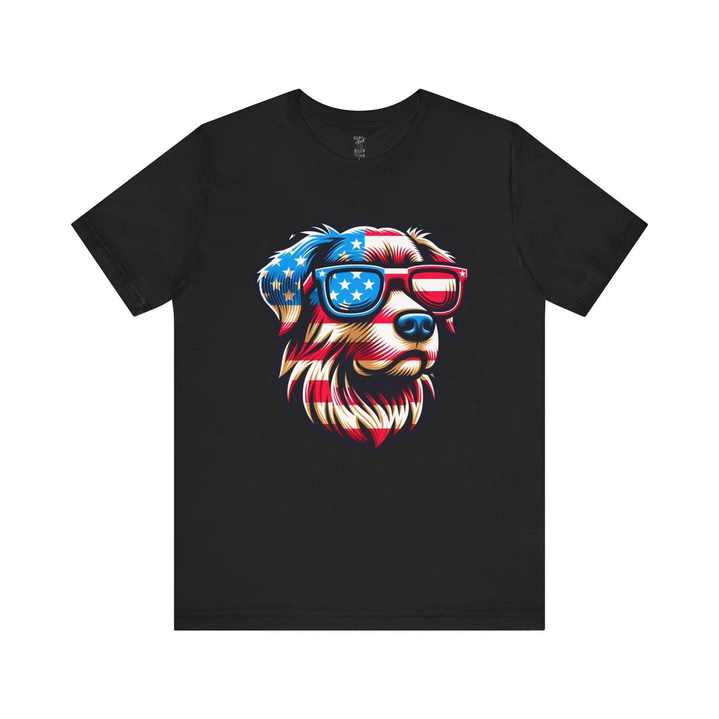 Patriotic Dog Tee Bella Canvas 3001