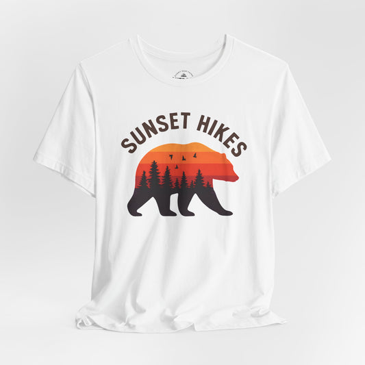 Sunset Hikes Bear T-Shirt Graphic