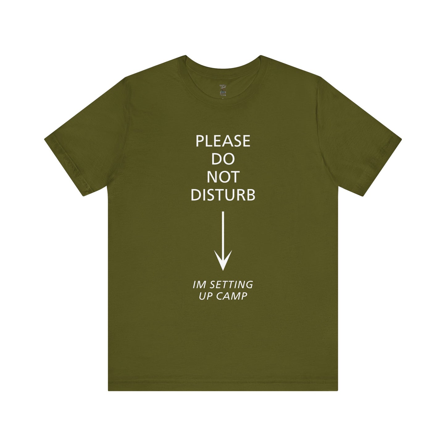 Camping Vibes Unisex Tee Please Do Not Disturb, Bella+Canvas 3001