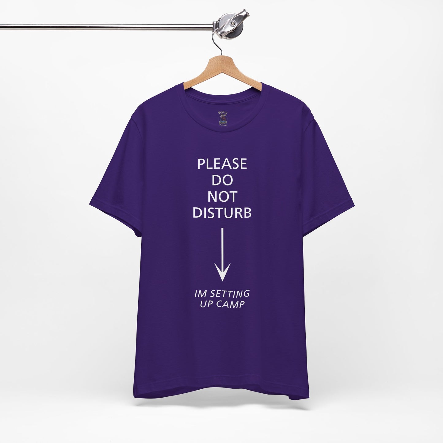Camping Vibes Unisex Tee Please Do Not Disturb, Bella+Canvas 3001