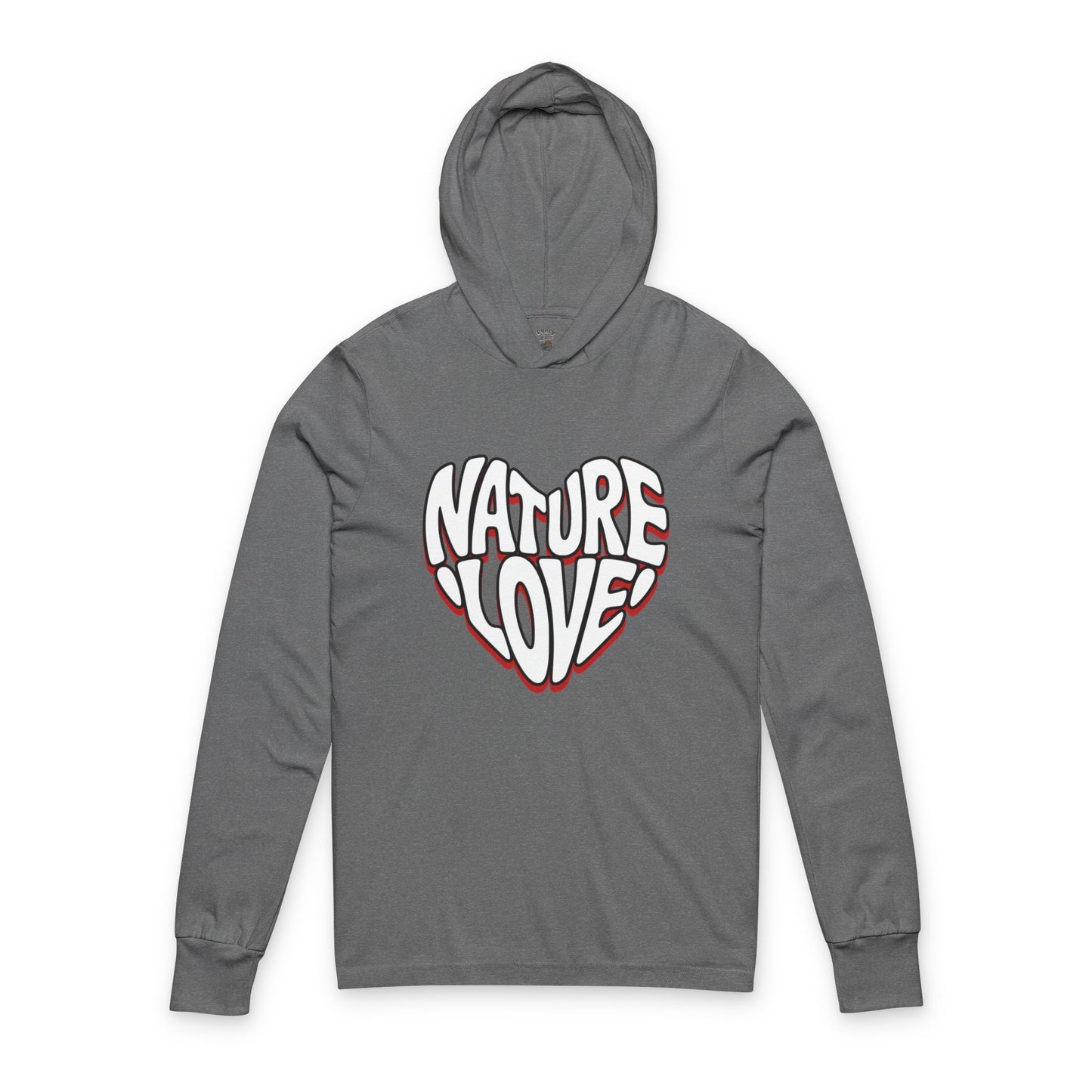 Nature Love Unisex Hooded Long Sleeve Tee Bella+Canvas 3512