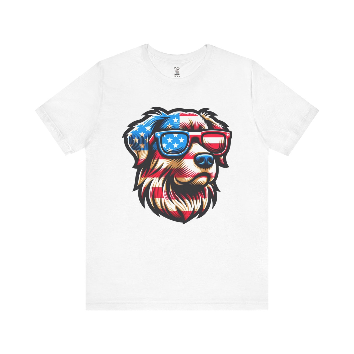 Patriotic Dog Tee Bella Canvas 3001