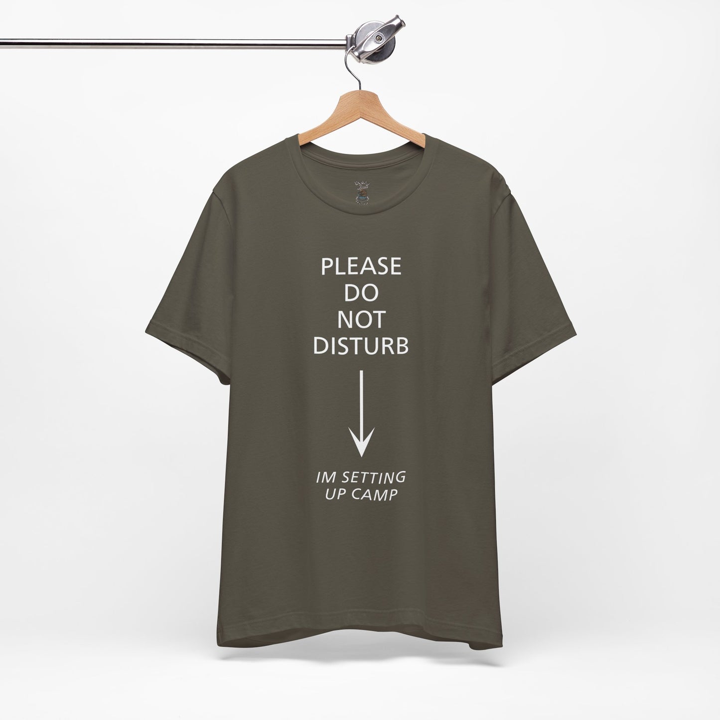 Camping Vibes Unisex Tee Please Do Not Disturb, Bella+Canvas 3001