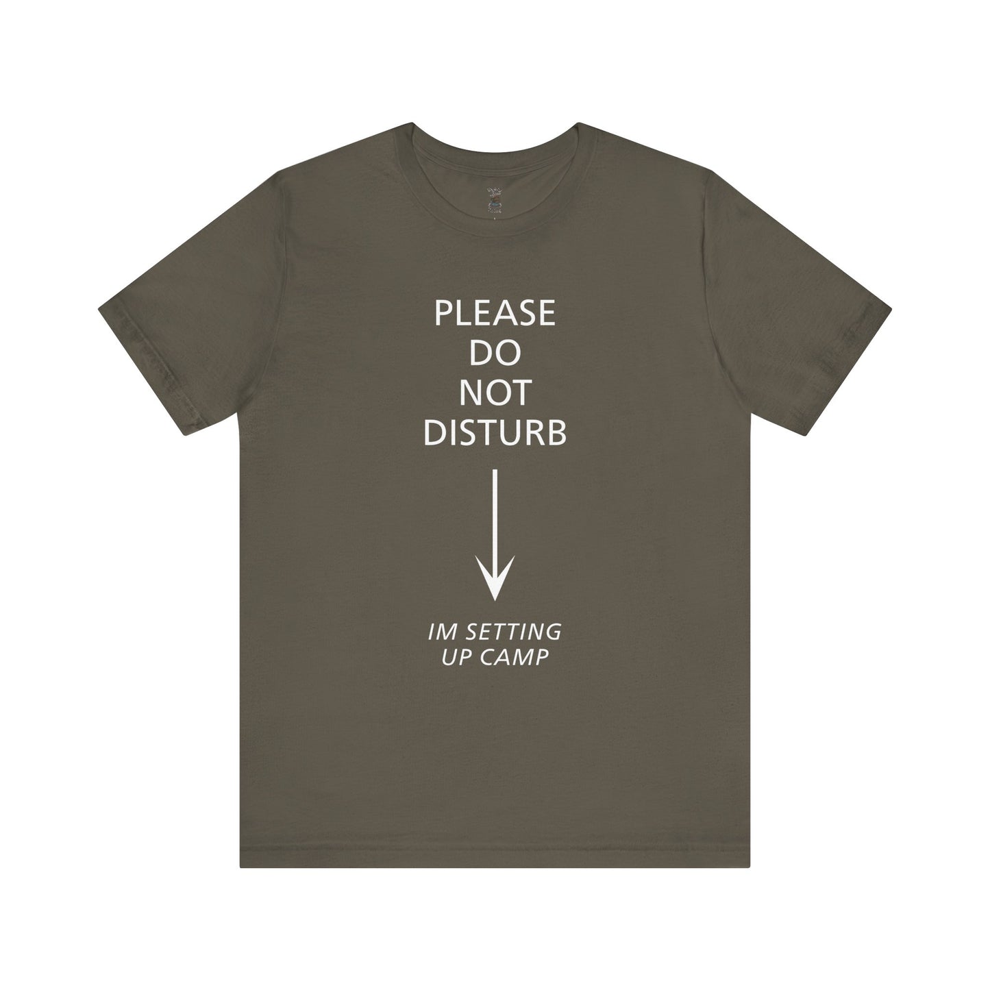 Camping Vibes Unisex Tee Please Do Not Disturb, Bella+Canvas 3001