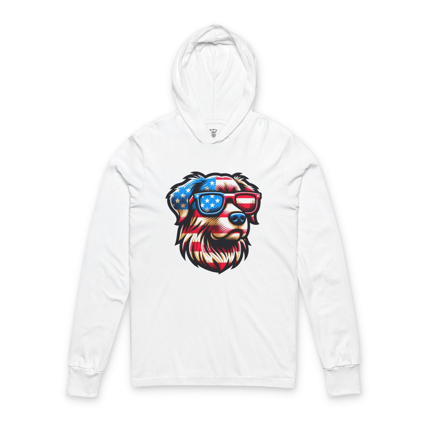 Patriotic Dog Themed Unisex Hoodie Bella+Canvas 3512