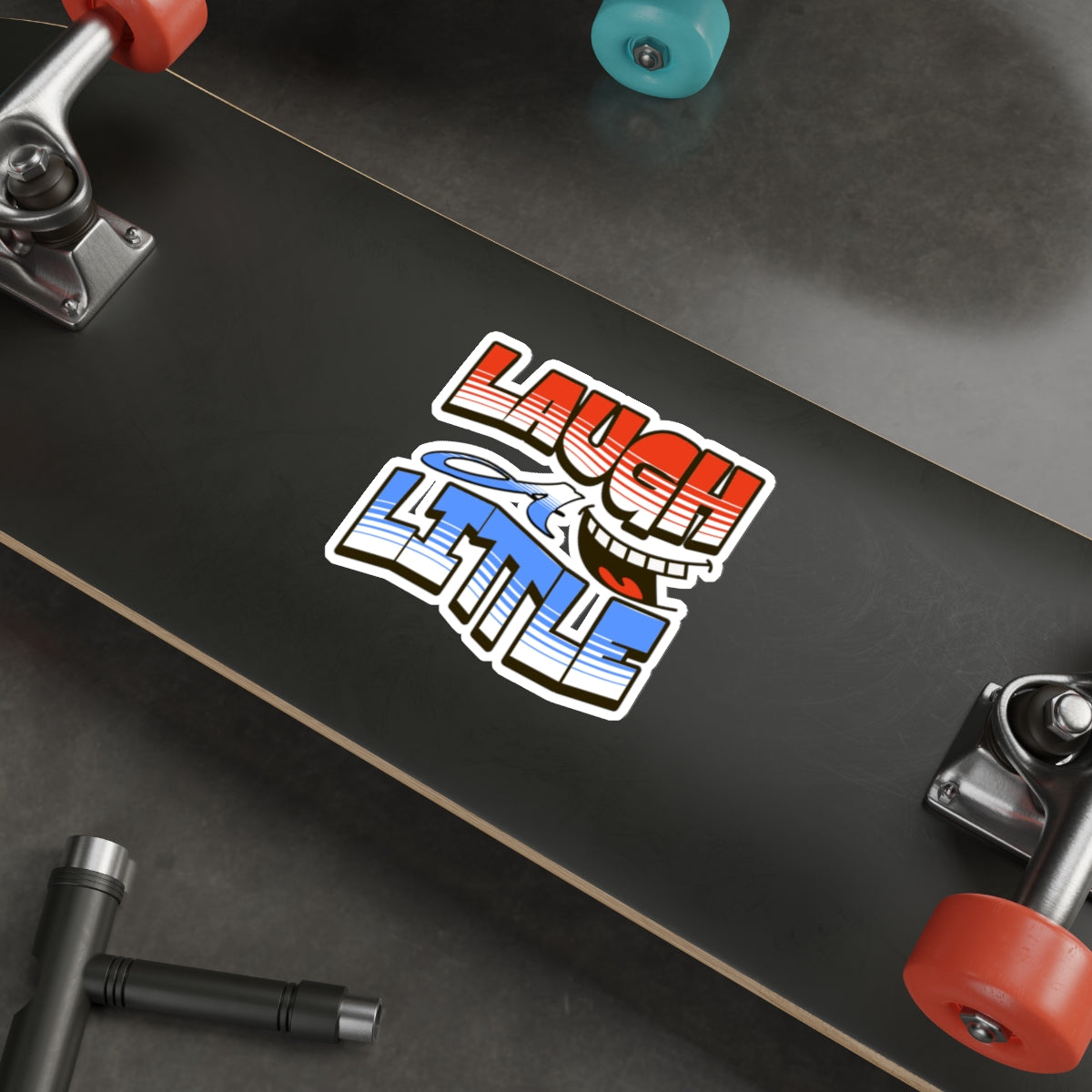 Die-Cut Stickers Laugh A Little