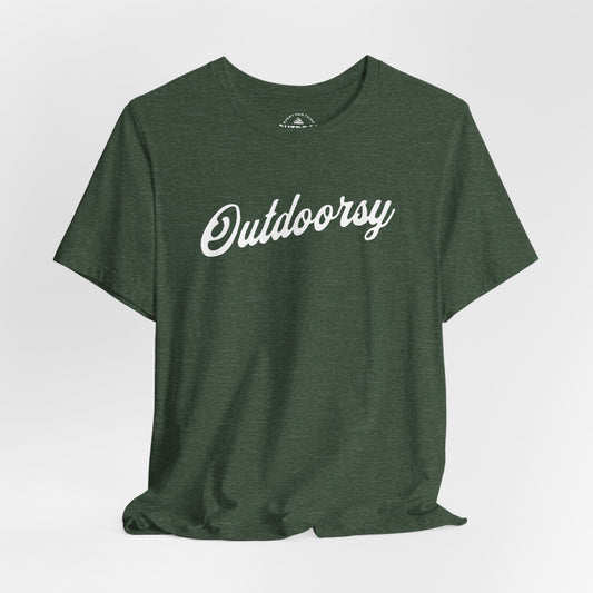 Outdoorsy Script T‑Shirt