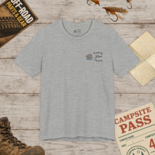 Every Dam Thing QR Code Graphic Unisex Jersey Tee Front & Back Print Bella+Canvas 3001