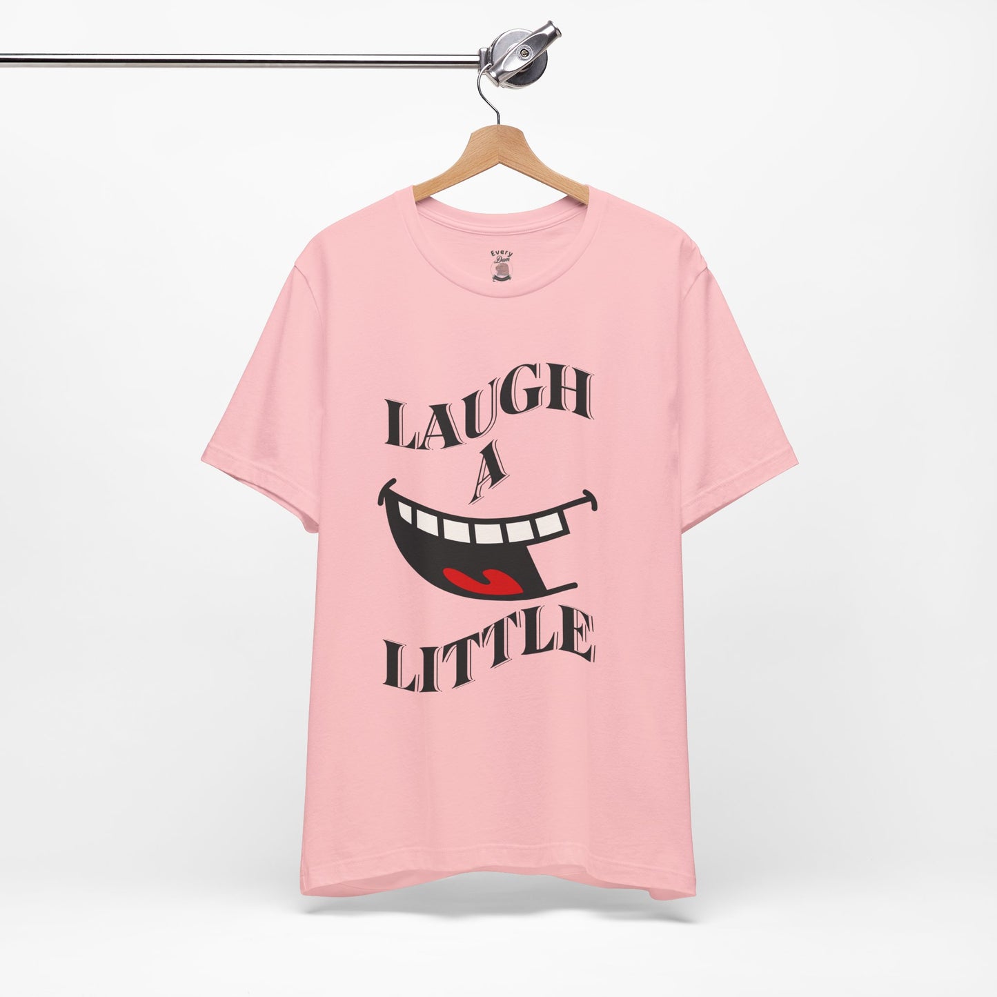 Unisex Jersey Tee 'Laugh A Little' Graphic Tee, Bella+Canvas 3001