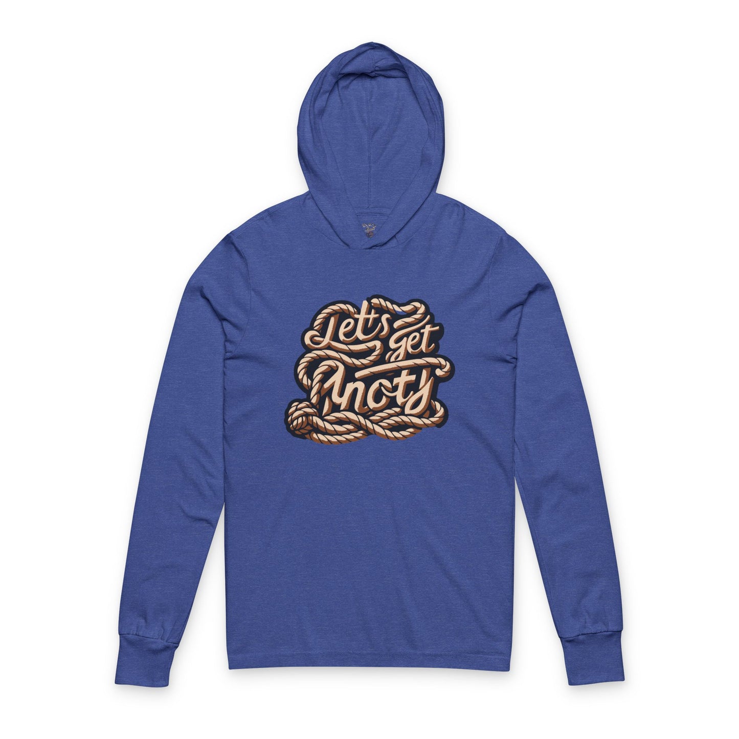 Unisex Hooded Long Sleeve Tee Let's Get Knotty Bella+Canvas 3512