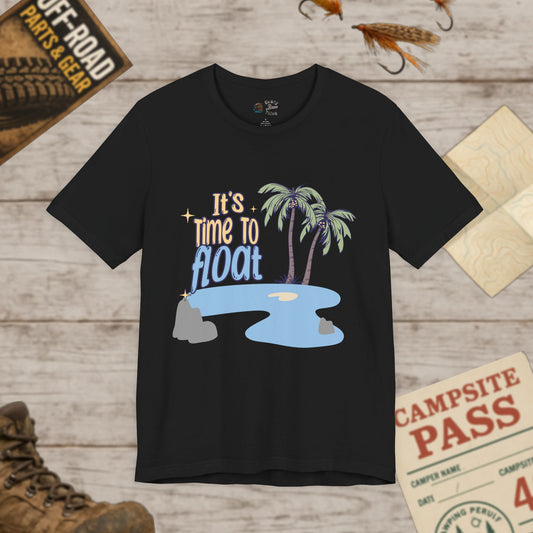 It's Time to Float Unisex Tee, Relaxation Shirt, Bella Canvas 3001