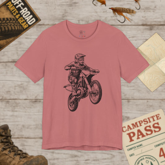 Motocross Dirt Bike Rider Tee — Off-Road Motorcross Graphic T-Shirt
