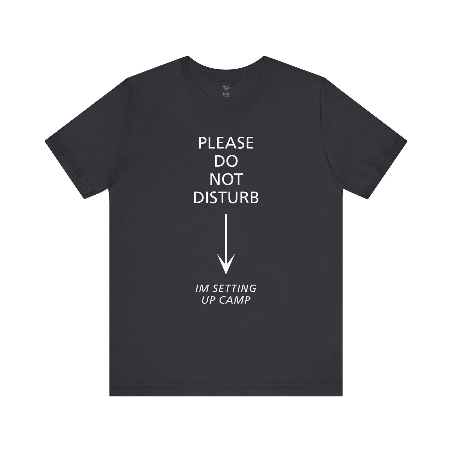 Camping Vibes Unisex Tee Please Do Not Disturb, Bella+Canvas 3001