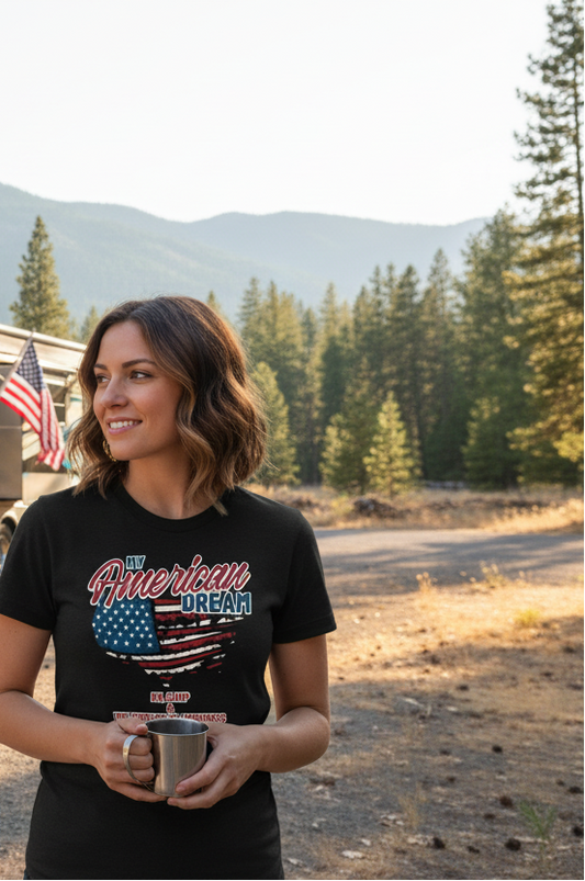 RV Life My American Dream Camp Happiness Tee