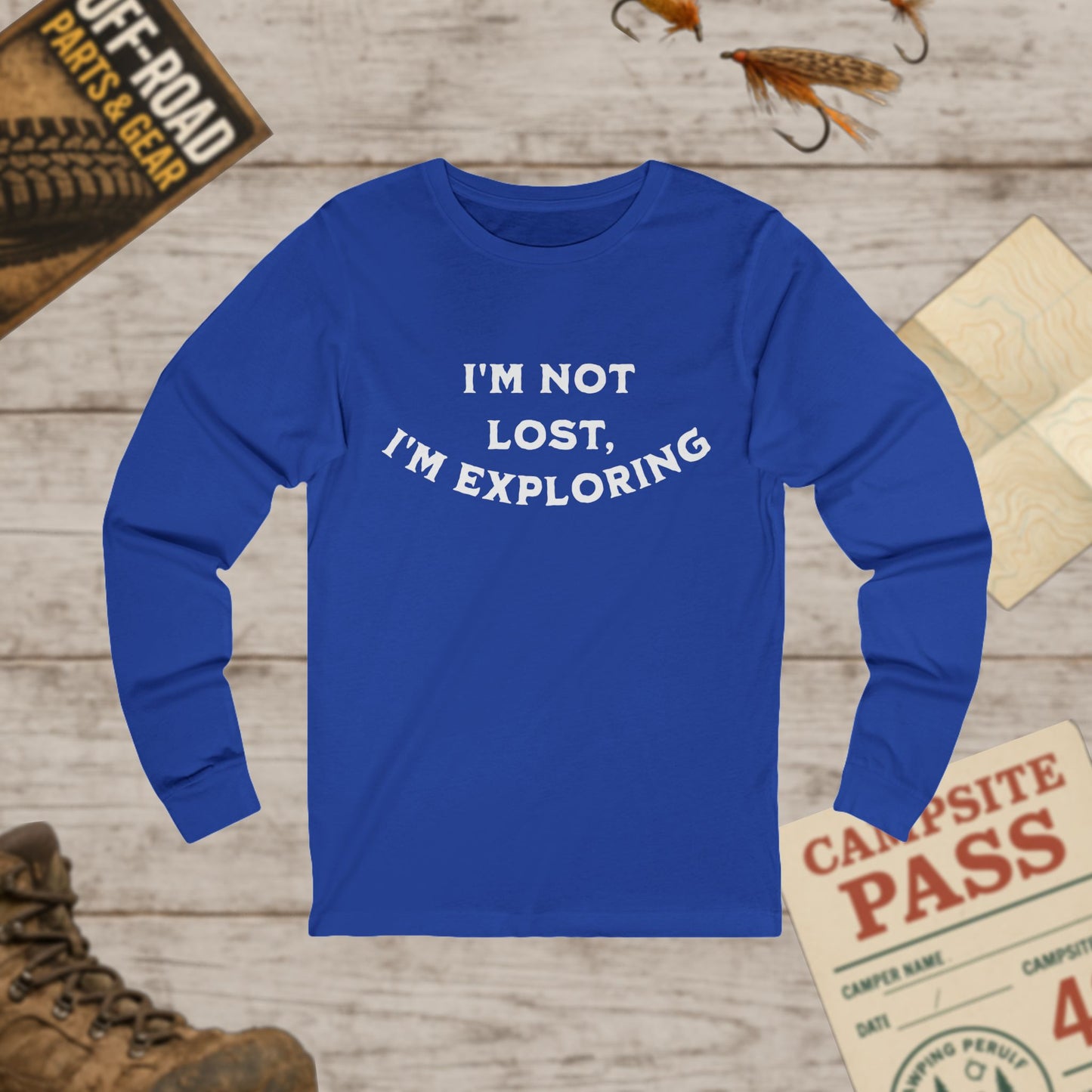 Exploring Adventure Long Sleeve Tee Unisex Bella+Canvas 3501