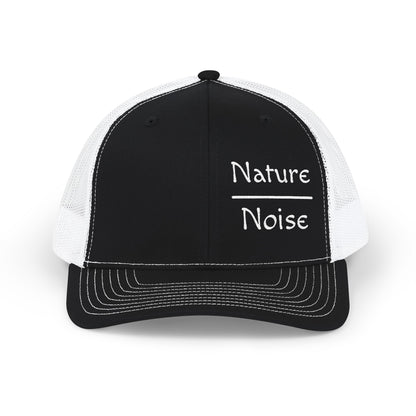 Nature Over Noise Embroidered Trucker Cap Outdoor Snapback Hat