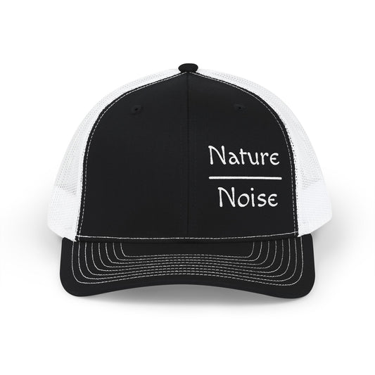 Nature Over Noise Embroidered Trucker Cap Outdoor Snapback Hat
