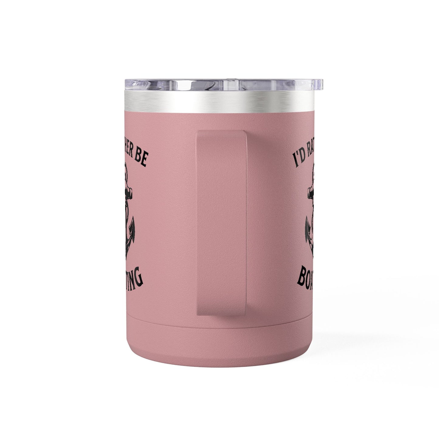 I'd Rather Be Boating 15oz Travel Mug Multiple Colors