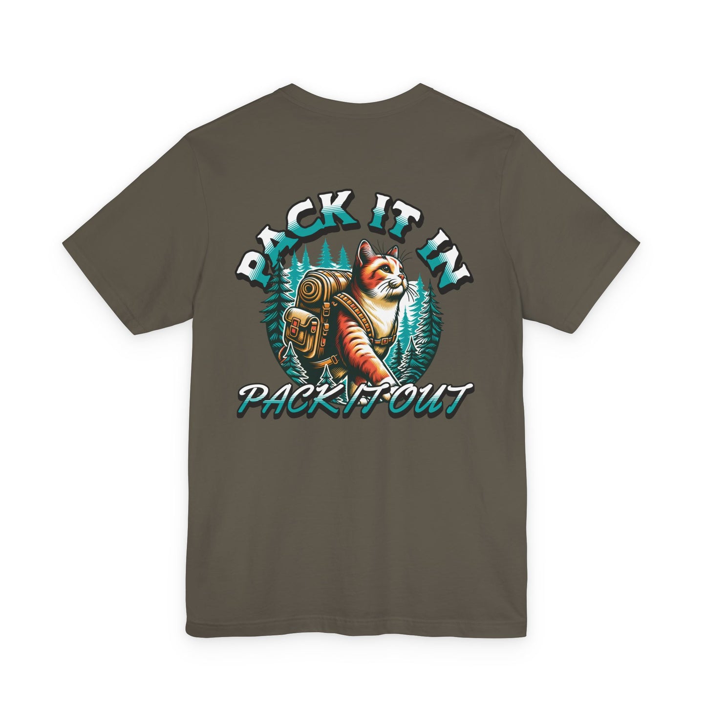 Cat Pack It In' Graphic T-Shirt