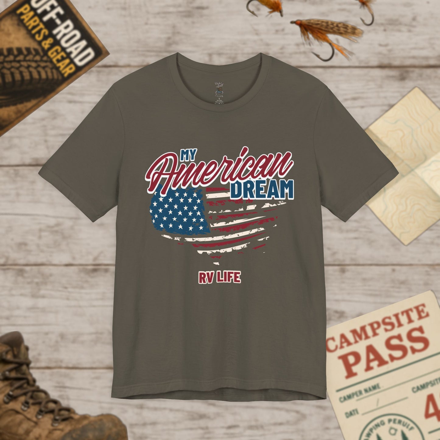 American Dream RV Life Tee Bella Canvas 3001