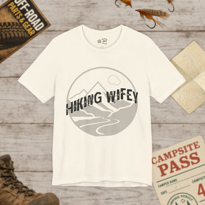 Hiking Wifey Graphic Tee Bella Canvas 3001
