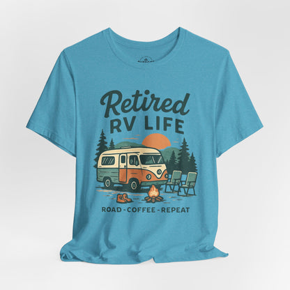 Retired Road Coffee Graphic T-Shirt