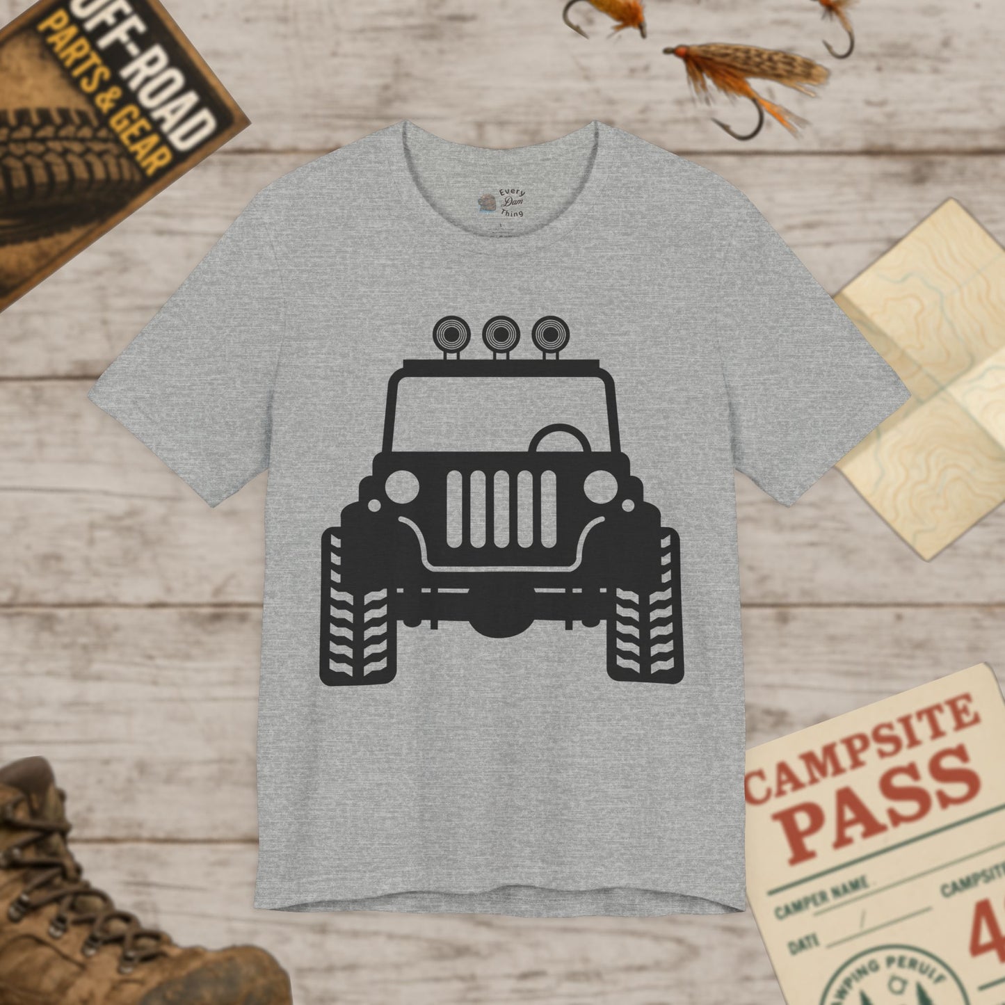 Front Graphic T‑Shirt Off‑Road Truck Tee Bella Canvas 3001