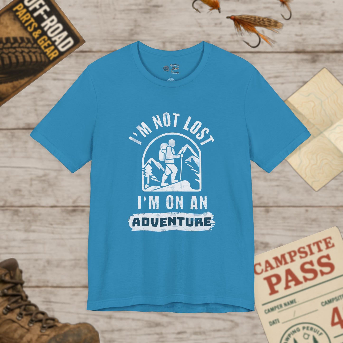 Adventure Awaits Unisex Tee Im Not Lost Adventure Bella+Canvas 3001