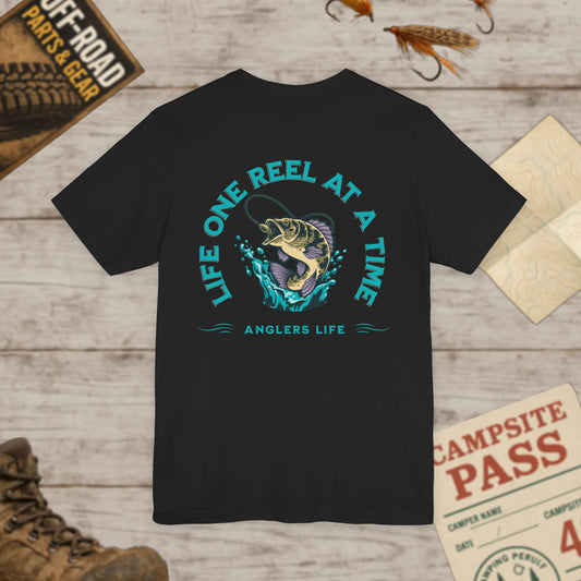 Unisex Tee - One Reel at a Time Front & Back Print Bella+Canvas 3001