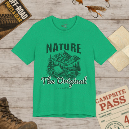 Nature OG Therapist Short Sleeve Tee Bella Canvas 3001 BLK Print