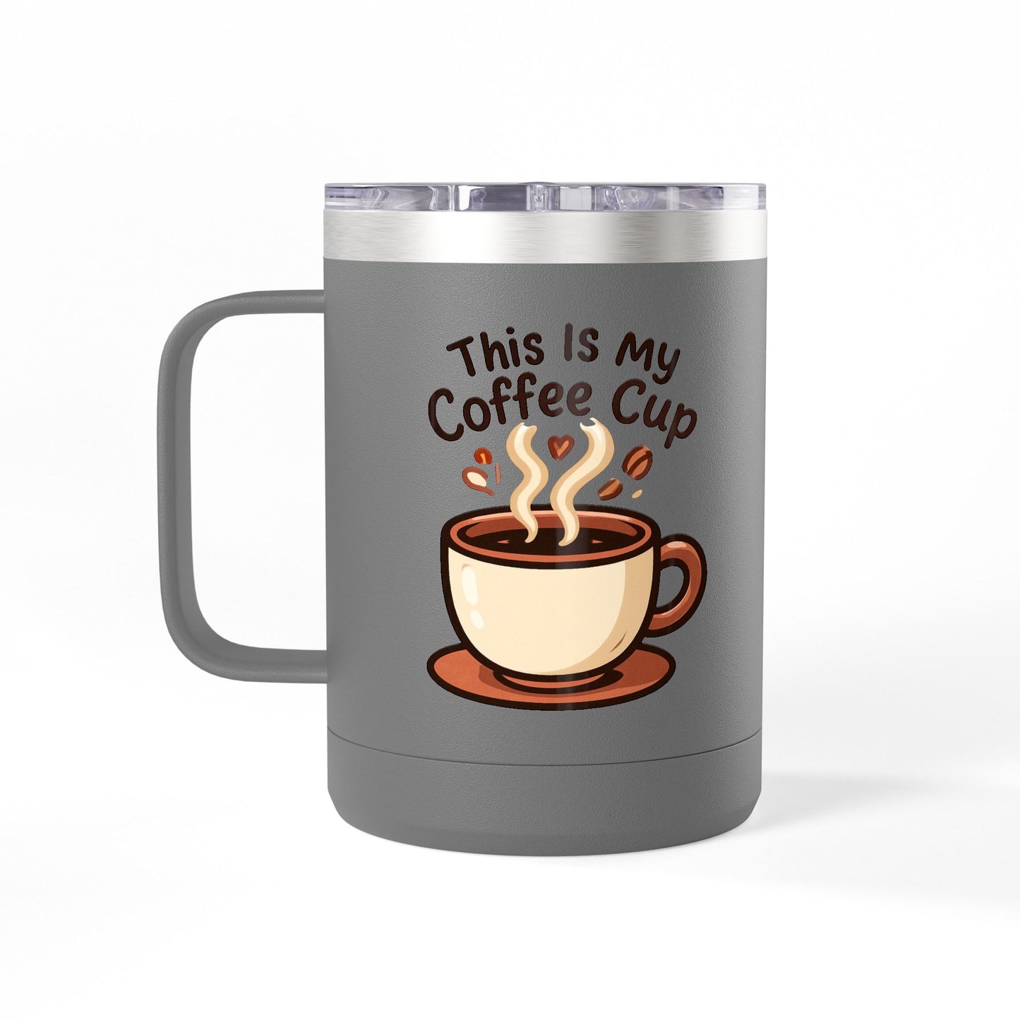 Coffee Mug Tumbler Cute Cup Insulated Travel Mug, 15oz
