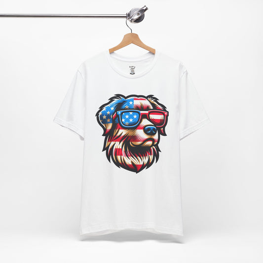 Patriotic Dog Tee Bella Canvas 3001