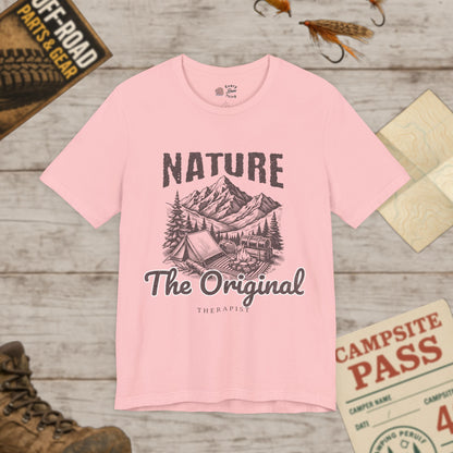 Nature OG Therapist Short Sleeve Tee Bella Canvas 3001 BLK Print