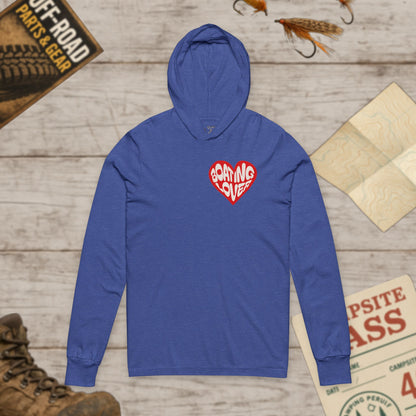 Boating Lovers Unisex Hoodie Tee Heart Design Bella Canvas