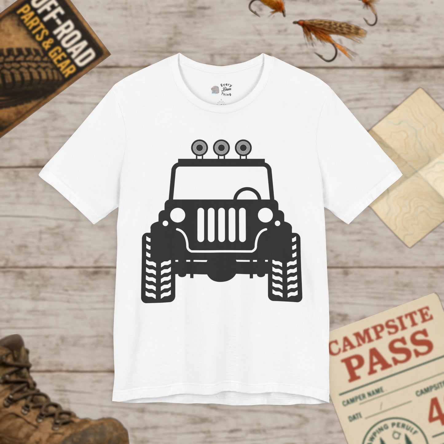 Front Graphic T‑Shirt Off‑Road Truck Tee Bella Canvas 3001