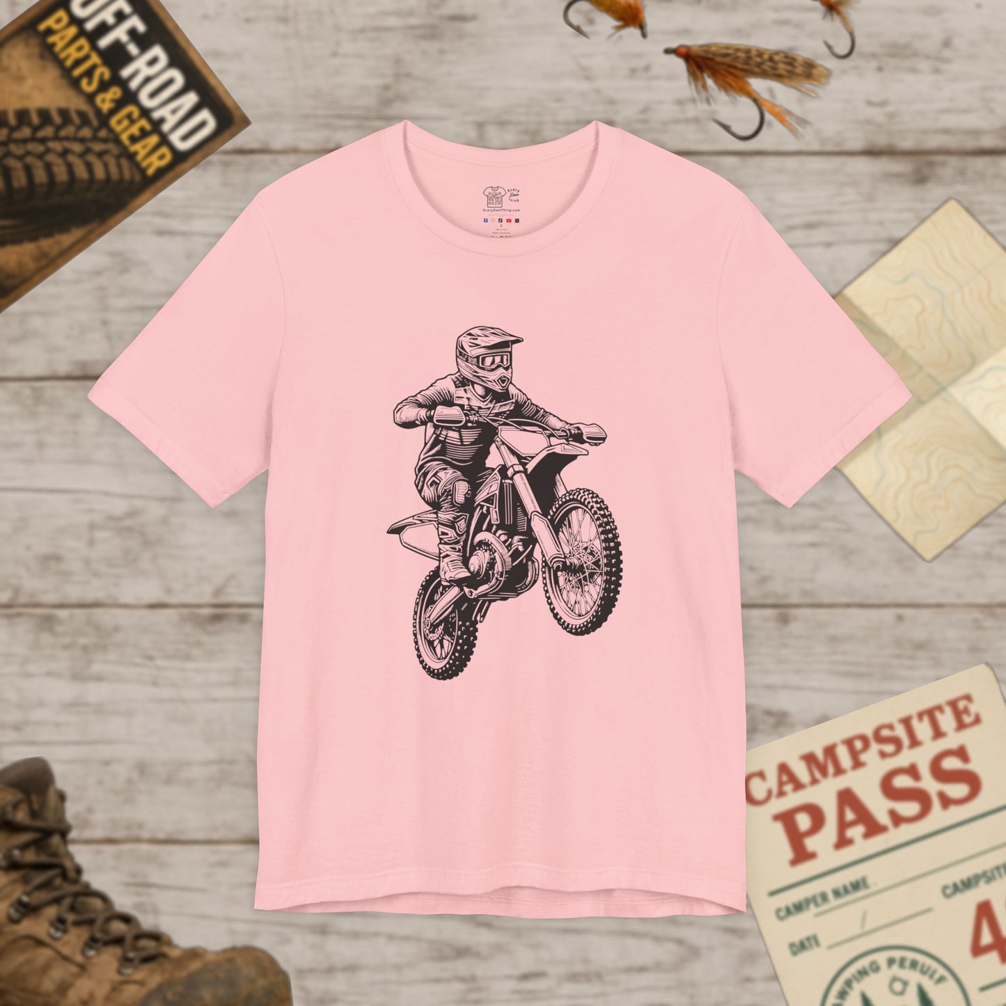 Motocross Dirt Bike Rider Tee — Off-Road Motorcross Graphic T-Shirt