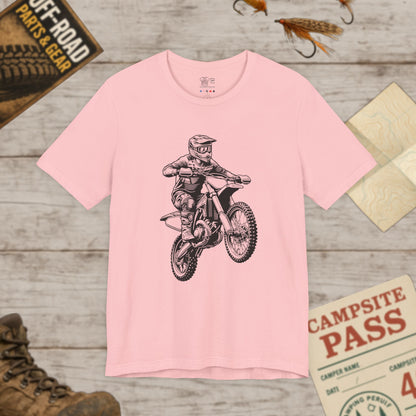 Motocross Dirt Bike Rider Tee — Off-Road Motorcross Graphic T-Shirt