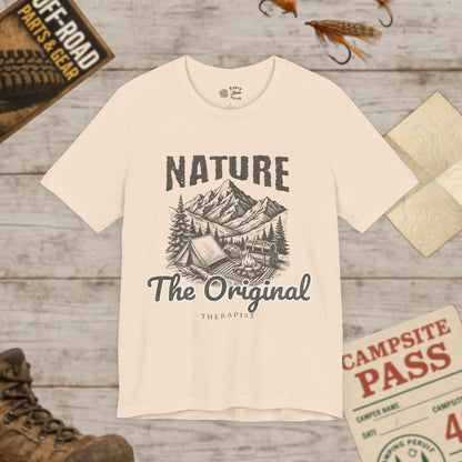 Nature OG Therapist Short Sleeve Tee Bella Canvas 3001 BLK Print