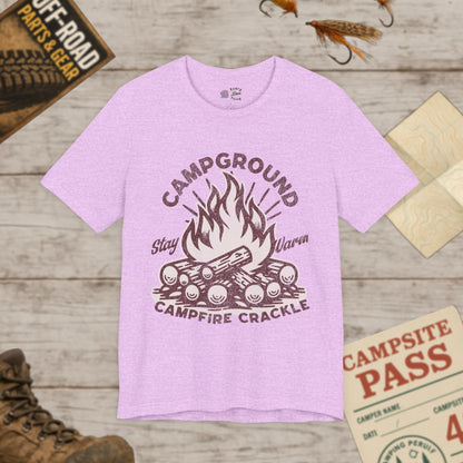 Campfire Vibes Unisex T-Shirt | Stay Warm Tee Bella Canvas 3001